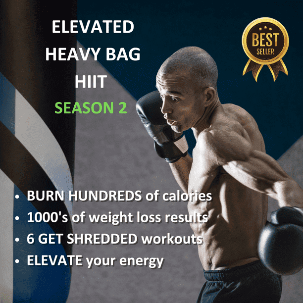 Elevated Heavy Bag HIIT Boxing Workout Series Season 2 - Intense Full-Body Training with On-Screen Data, Coached by Nate Bower, for All Skill Levels