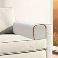 thumbnail image 6 of CarpNettore Couch Arm Rest Pillow Arm Support Pillow Removable 19.69x5.91x5.91 Linen Armrest white, 6 of 8
