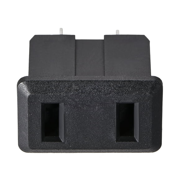 Panel Mount Plug Adapter AC 250V 10A 2 Pins IEC Inlet Module Plug Power Connector Socket Staight 8 pcs