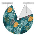 thumbnail image 2 of Yiaed Tropical Leaves Print Christmas Tree Skirt , Tree SkirtsTree Mat for Christmas Winter Holiday Indoor Decorations-36", 2 of 7