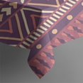 thumbnail image 2 of Brown Ethnic Pattern Rectangle Tablecloth 60"x102",Waterproof Polyester Rectangle Table Cloth, Wipeable Spillproof Polyester Tablecloth for Dining, Camping, Indoor and Outdoor, 2 of 6