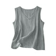 thumbnail image 2 of HongQid Womens Summer Tank Tops Sleeveless V Neck T Shirts Casual Dressy Clothes Fashion Trendy Outfits, 2 of 4