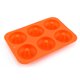 thumbnail image 1 of 6-Cavity Silicone Donut Baking Pan Bandeja para moldes sin , Fácil de limpiar y apto para lavavajillas y microondas (2 Pack）, 1 of 5