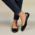thumbnail image 2 of TOWED22 Flat Shoes For Women, Women's Flats Comfort Slip on Flat Ballerina Square Toe Ballet Shoes,Black, 2 of 5