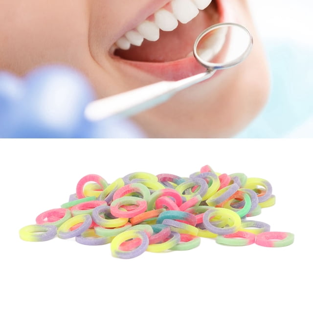 Bandas Elásticas De Ortodoncia, Bandas De Goma De Ortodoncia De Tracción 500 Piezas 3,5 Oz 4,7 Mm Ligeras Para Aparatos Ortopédicos Para Adultos