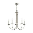 thumbnail image 3 of 42685-35 Livex Lighting Estate - 5 Light Chandelier in Farmhouse Style - 25 Inches wide by 24 Inches high-Polished Nickel Finish    -Traditional, 3 of 17
