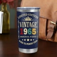 thumbnail image 6 of 60th Birthday Gifts for Men & Women - Vintage 1965 Themed 20oz Stainless Steel Tumbler - Cool Gift for 60 Year Old Him or Her, 6 of 6