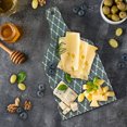 thumbnail image 5 of Grey Cutting Board, Quatrefoil Pattern Barbed Design Geometric Leaf Print Lattice Country Life Inspired, Tempered Glass Cutting and Serving Board, Wine Bottle Shape, Gray White, by Ambesonne, 5 of 5