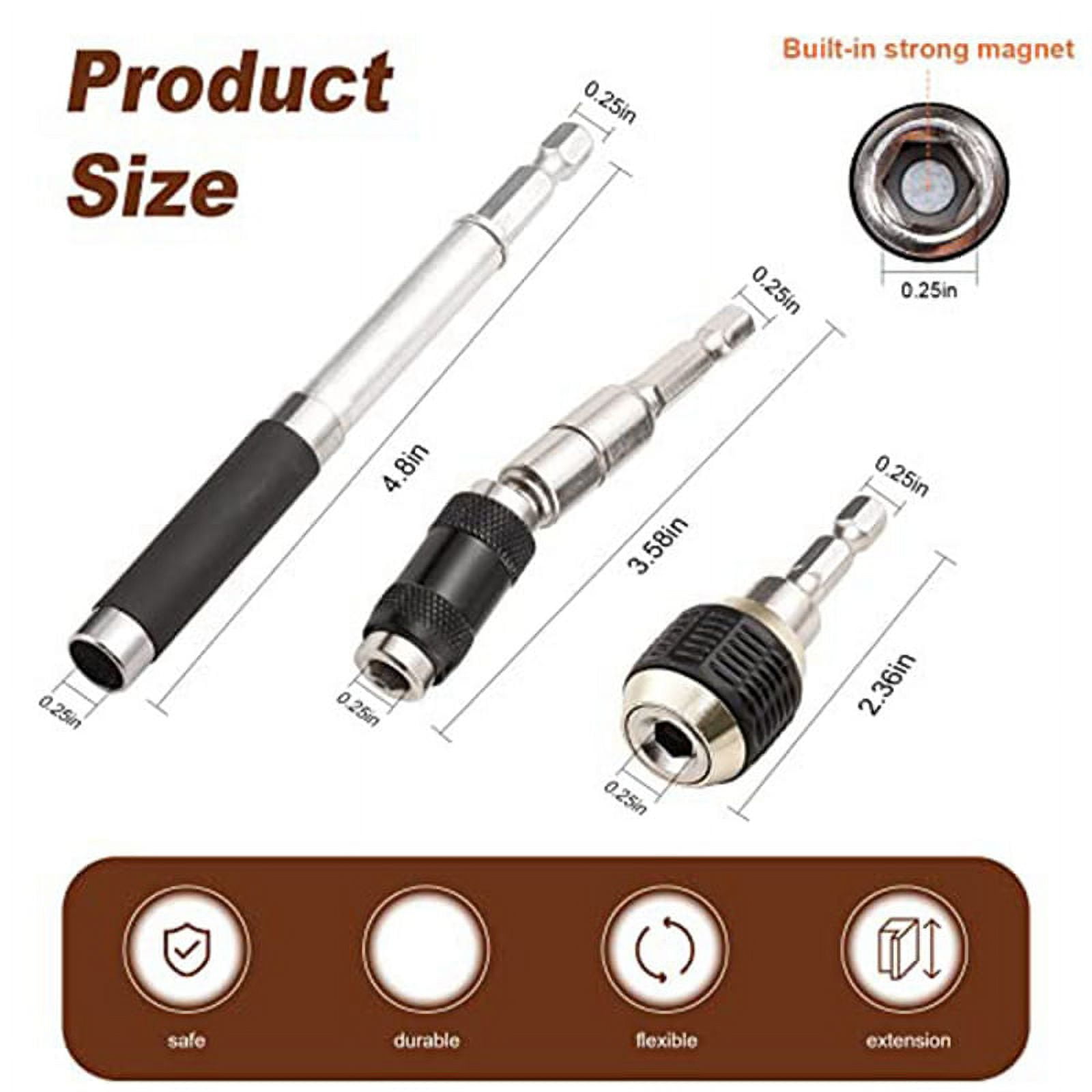 1pc Drill Bit Holder Magnetic Swiveling Bit Tip Holder Set Drill Bit E – ROTAX Tender Parts