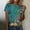 Multicolor-52, variant on Women Shirts Relaxed Floral Print Crew Neck Vintage Short Sleeve Summer Tees Size S-5XL
