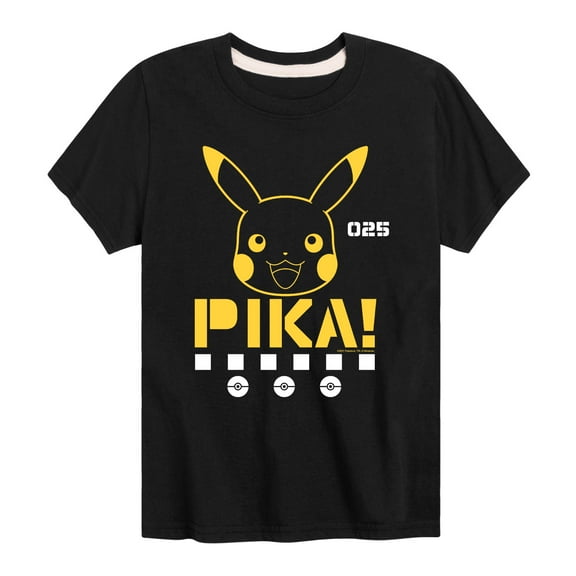 Pokémon - Pika Face - Youth Short Sleeve Graphic T-Shirt