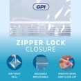 thumbnail image 6 of GPI 5” x 8” Reclosable Ziplock Bag 2 Mil Clear Zipper Bags, 100-Pack, 6 of 8