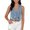 Light Blue, variant on Sleeveless Tops for Women Fashion Solid Color Sleeveless T Shirts Casual Slim Fit Standard Straps Summer Tops