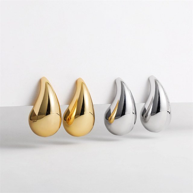 Retro coma lágrimas pendientes de estilo punk nicho simple pendientes colgantes brillantes joyas de pareja regalo de San Valentín