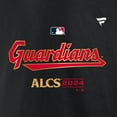 thumbnail image 4 of Men's Fanatics Black Cleveland Guardians 2024 American League Division Series Champions Locker Room T-Shirt, 4 of 4