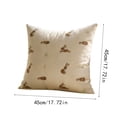 thumbnail image 3 of HaiSphere Easter Bunny 3D Embroidered Pillowcase for Living Room Bedroom Removable and Washable Cotton Linen Cushion Cover Spring Decor D, 3 of 6