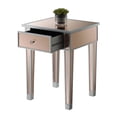 thumbnail image 2 of Convenience Concepts Gold Coast Mirrored End Table with Drawer, Multiple Colors, 2 of 3