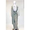 thumbnail image 4 of Sea Foam Color Readymade Saree, 4 of 4
