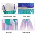 thumbnail image 5 of Girls Princess Ariel Two Piece Cosplay Sets Female Halloween Outfits, Little Girls 3-10 Years, 5 of 6