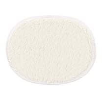 Veeogra Bedroom Rug,Oval Rug,30*40cm Anti-S Fluffy Shaggy Area Rug Home Bedroom Bathroom Floor Door Mat,Living Room Rug,Beige