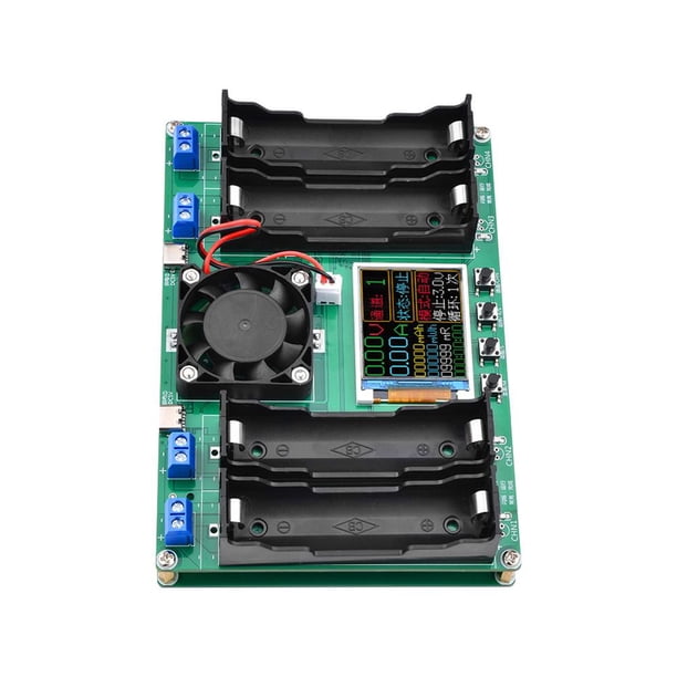Pantalla LCD tipo C de 4 canales 18650 Probador de capacidad de batería Módulo de alimentación de batería