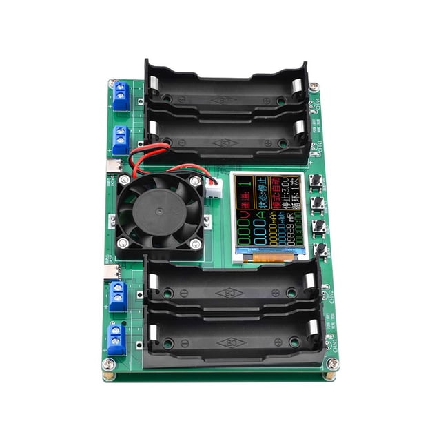 Pantalla LCD tipo C de 4 canales 18650 Probador de capacidad de batería Módulo de alimentación de batería Tmvgtek Para estrenar