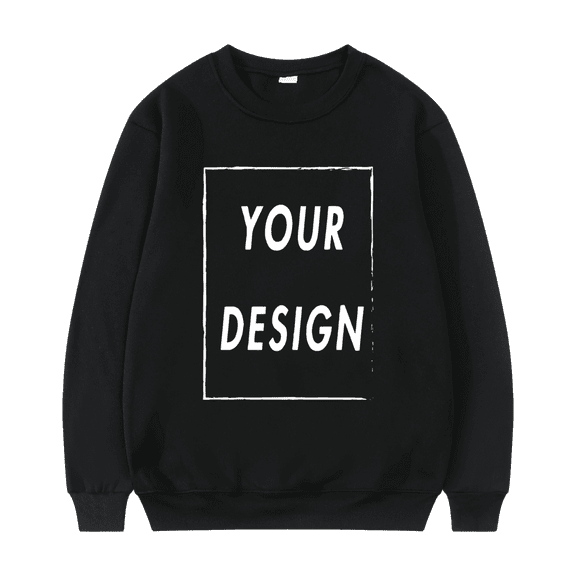 Unisex Hatless Sweatshirt Customize Your Logo Crew Neck Sweater Fashion Men's Women's Casual Sweater