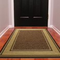 thumbnail image 4 of Ottomanson Contemporary Bordered Design Modern Area Rug, 5'3" W X 6'6" L, Choclate, 4 of 6
