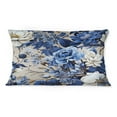thumbnail image 3 of Designart "Cobalt Blue Chinoiserie Redux II" Floral Printed Throw Pillow, 3 of 5
