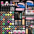 thumbnail image 1 of Kit de uñas acrílicas profesionales con taladro de esmalte de Gel con luz UV, puntas y decoración artísticas, herramientas y suministros para decoración de uñas DIY, 1 of 5