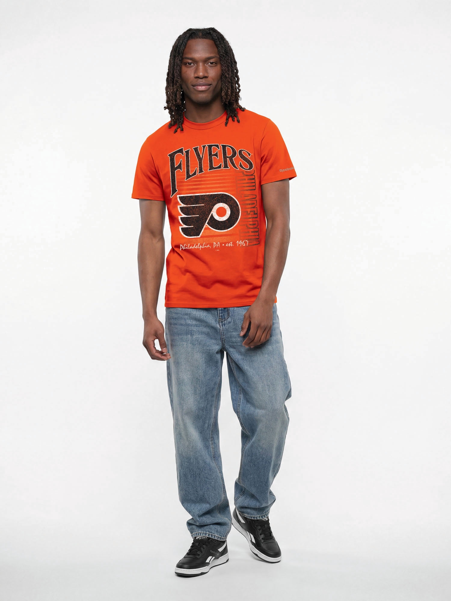 Philadelphia Flyers Reebok Mens Crew Neck Short Sleeve T-Shirt