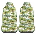 thumbnail image 2 of Fotbe Green Hawaii Palms Pattern Automotive Seat Covers for Cars Trucks and SUVs – Car Seat Covers for Front Seats,Protective Seat Covers,Vehicle Seat Covers, Set of 2, 2 of 9