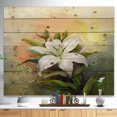 thumbnail image 2 of Design Art - Peinture à l'Huile de Fleur de Lys Blanche, 2 of 5