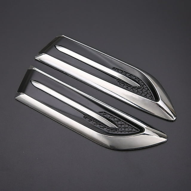 Shisuyan 2pcs Decorative Car Side Vent Sticker Car Hood Stickers Vehicle Air Flow Covers Vehicle Air Intake Outlet Covers Decoration