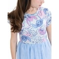thumbnail image 5 of Stitch Girls All Over Print Tulle Dress with Short-Sleeves, Sizes 4-12, 5 of 7