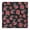 White, variant on Fitted Tablecloth with Elastic Edge and Floral Print, 34x34 Inch Water-Resistant Polyester for Indoor or Outdoor Use