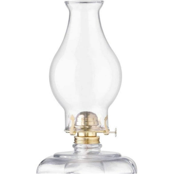 Crisa 3 X 4 3/4 X 8 1/2 Replacement Clear Glass Chimney Globe Large Bulge Smooth Top Glass Oil Lamp Hurricane Lamp