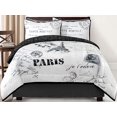 thumbnail image 4 of Casa Paris J'adore 5-Piece Multi-Color 100% Polyester Fill Bedding Comforter Set, Full, 4 of 6