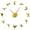 Gold,27inch, variant on Break Dancing Modern Design Large DIY Wall Clock Hip Hop Home Décor Wall Watch Acrylic Mirror Stickers Breaking Dancer Gift(Black,27inch)