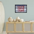 thumbnail image 4 of Stupell Industries Rustic Lodge Live Love Lake Striped Black Floating Frame Canvas Art, 25 x 17, by SD Graphics Studio, 4 of 8