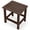 Brown + HDPE Single-Tier Side Table 07, variant on HDPE Poly Lumber Adirondack Side Table, Weatherproof UV Fade Rust Resistant Heavy Duty Outdoor End Table, Low Maintenance Compact Accent Table for Patio, Pool, Garden, Porch & Deck