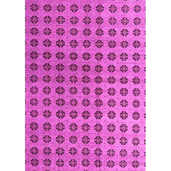 Ahgly Company Indoor Rectangle Abstract Pink Modern Area Rugs, 2' x 3'