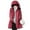 Red 3, variant on Niaviben Puffer Jacket Womens with Hood Zip Up Jackets for Women Long Puffer Coat Women Puffy Jackets Women Jacket Women's Winter Jacket Down Jacket Black L
