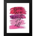 thumbnail image 2 of McCully, Jennifer 19x24 Black Modern Framed Museum Art Print Titled - You Are Worth It All 1, 2 of 5