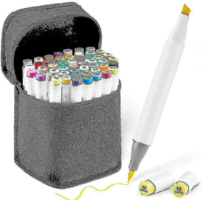 48 Colors Alcohol Brush Markers, Ohuhu Double Tipped
