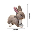 thumbnail image 3 of Plush Bunny Stuffed Animal,Soft Rabbit Plush Toy with Pink Ears and Black Eyes for Kids, 3 of 6