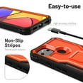 thumbnail image 7 of ExoGuard For Google Pixel 5A 5G Case, Phone Case with Screen Protector and Kickstand (Orange), 7 of 7