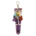 thumbnail image 1 of HARMONIZE Natural Gemstone Pendant Reiki 7 Chakra Wire Wrapped Natural Quartz Hexagonal Pointed Pendant For Women Healing Crystal Gemstone Tree Of Life Pendant, 1 of 1