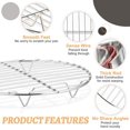 thumbnail image 4 of Atefa Round Cooking Rack, 3 Pcs Stainless Steel Baking Cooling Steaming Grilling Rack, Fits Air Fryer/Stockpot/Pressure Cooker/Round Cake Pan, Oven & Dishwasher Safe (7.5 + 9 + 10.5 Inch), 4 of 7