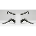thumbnail image 2 of Catchlight Studio 32x17 White Modern Wood Framed Museum Art Print Titled - Headless Symmetry, 2 of 4